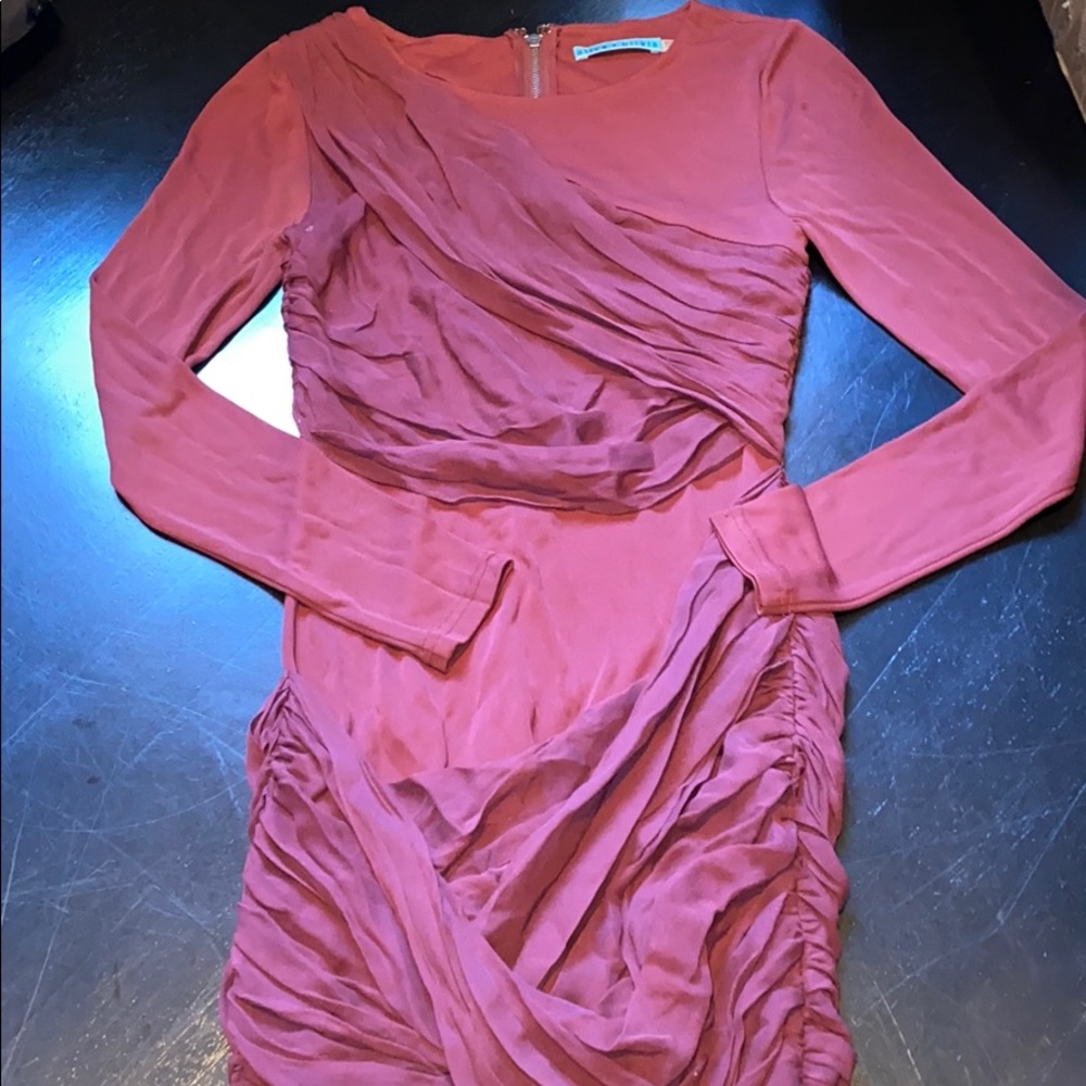 Alice & Olivia rouched minidress